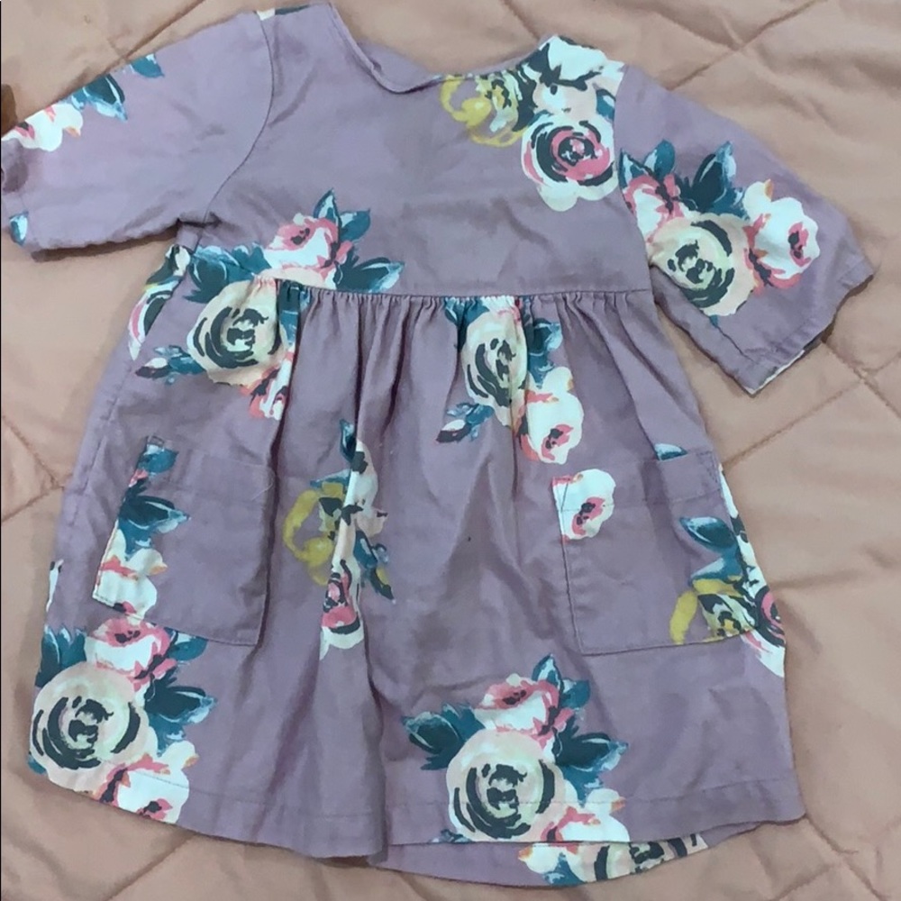 6-12mo purple dress with Roses.